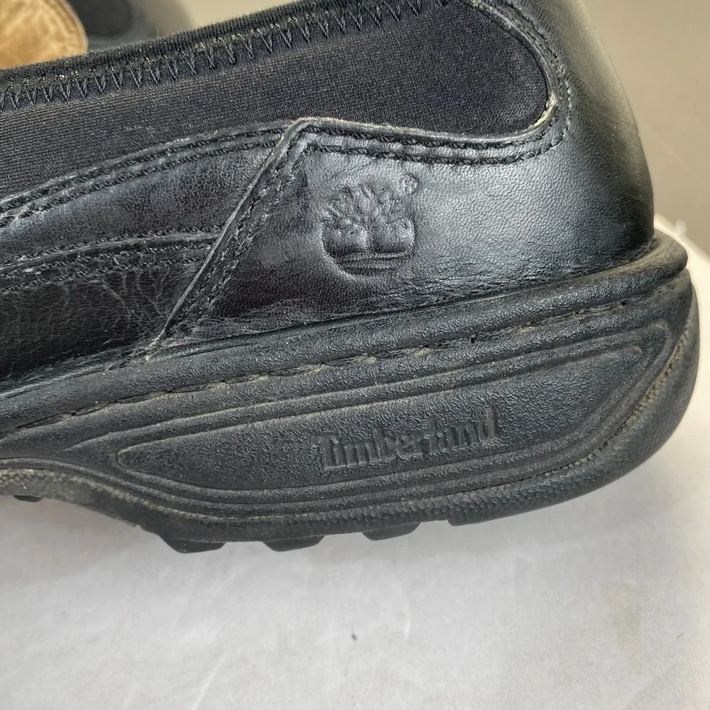 Timberland‎ 79030 Black Leather Slip On Loafers Men's Size 10.5 M,Comfort